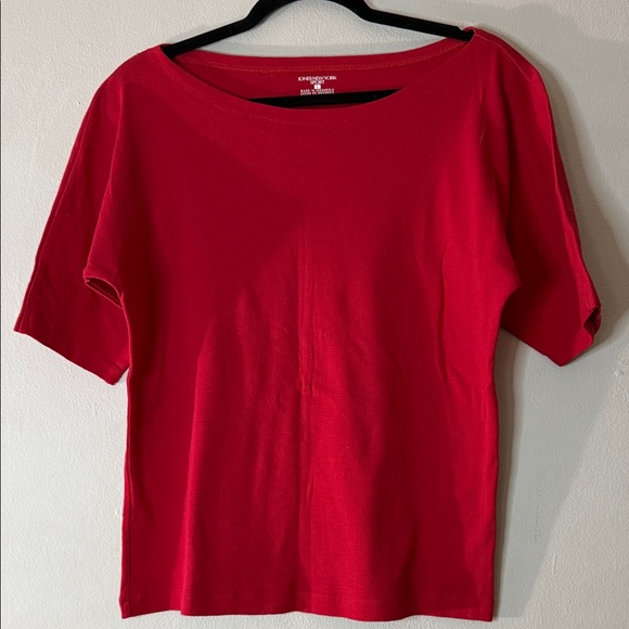Jones New York Tops - Jones New York Sport Red Short Sleeve Knit Top Size L Classic Casual